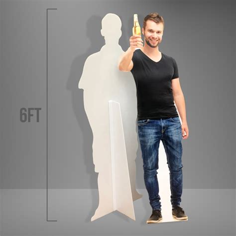 cardboard cutout stand in|full size cardboard cut out.